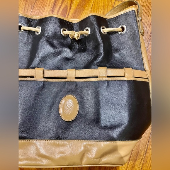 Yves Saint Laurent Black and Tan Crossbody Bag - Picture 3 of 13